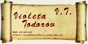 Violeta Todorov vizit kartica